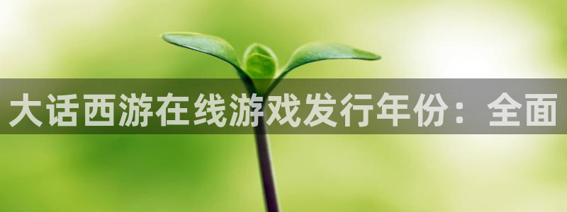 天辰平台t~专用通道安全稳定：大话西游在线游戏发行年份：全面